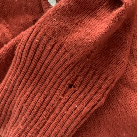 Rain + Rose Orange Embroidered Sweater Hoodie - Picture 4 of 4
